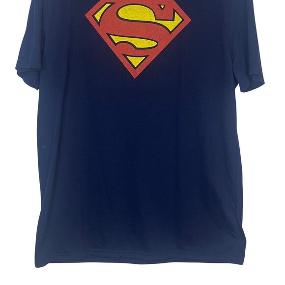 Superman Happy Boxer TShirt DC Comics Blue Size Large - Picture 4 of 6